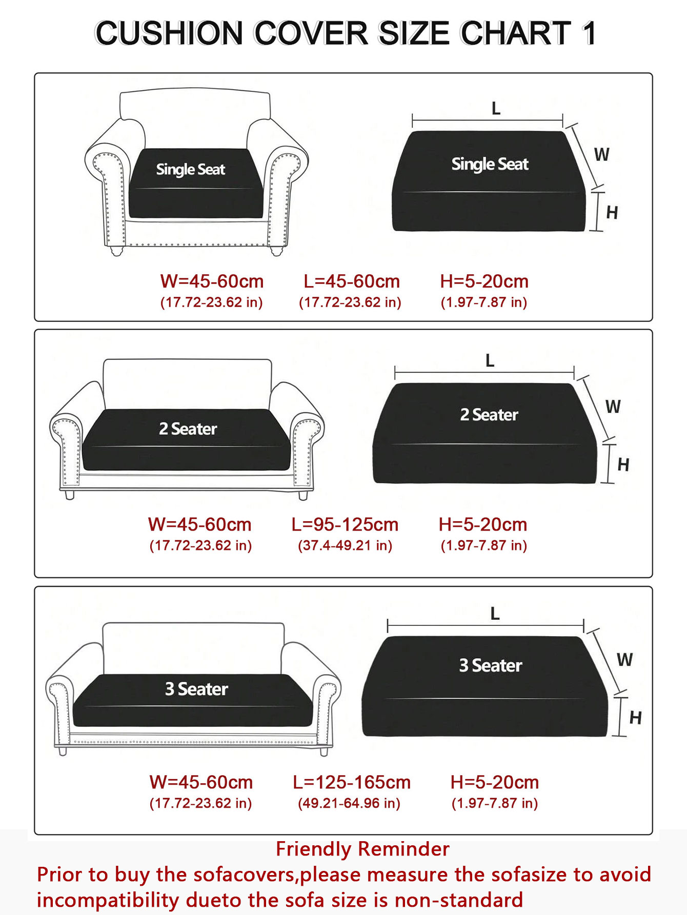 1pc Waterproof Sofa Cushion Co - Outdoor Furniture No Cushions review and price