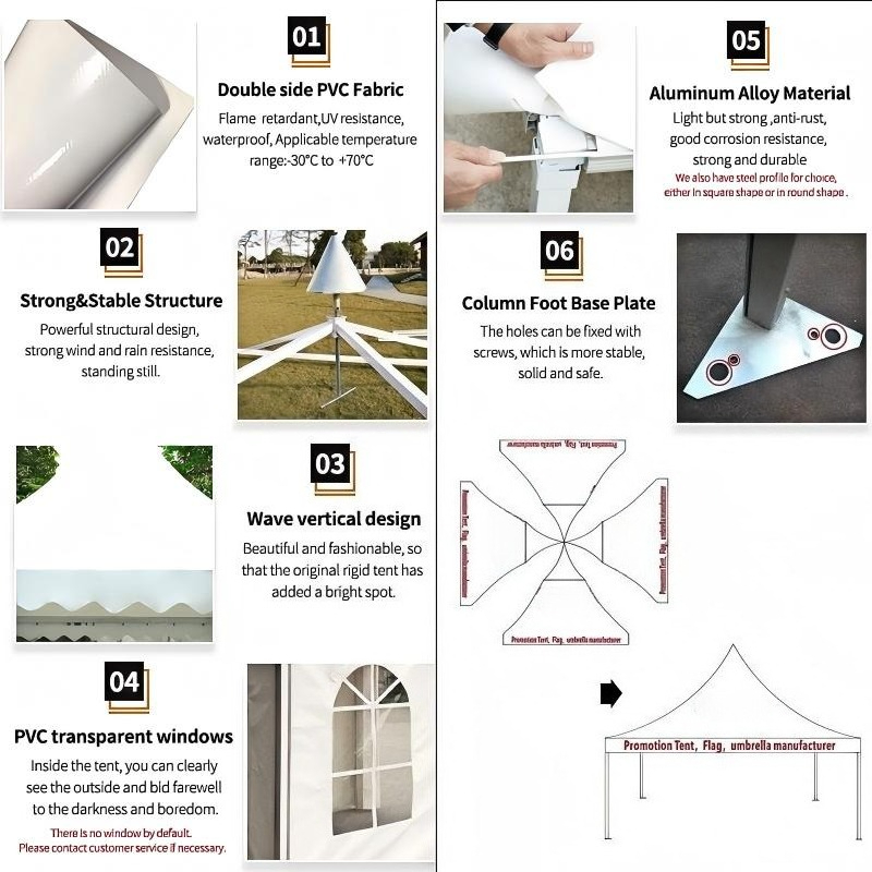 Custom Waterproof Pagoda Event - Outdoor Furniture Exhibition review and price