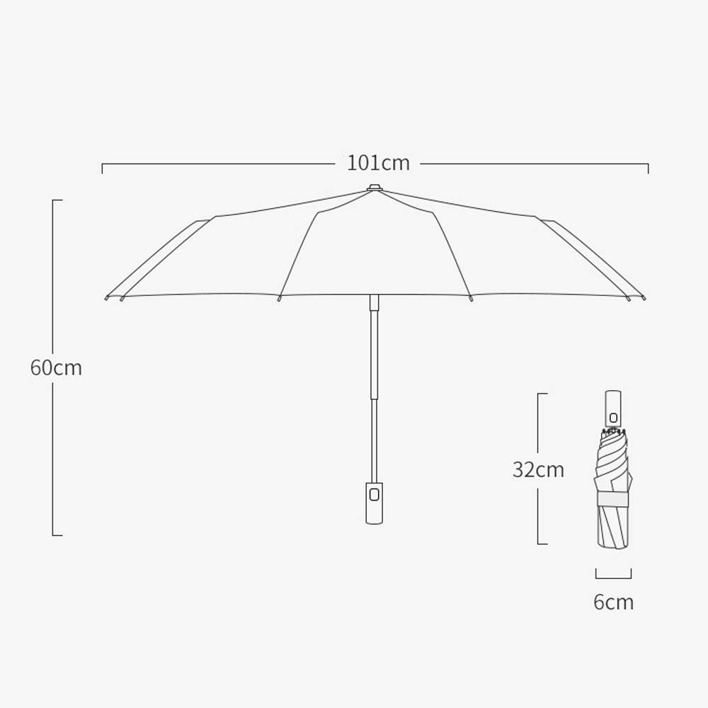 Windproof  Automatic Folding U - Parasol Umbrella Large review and price