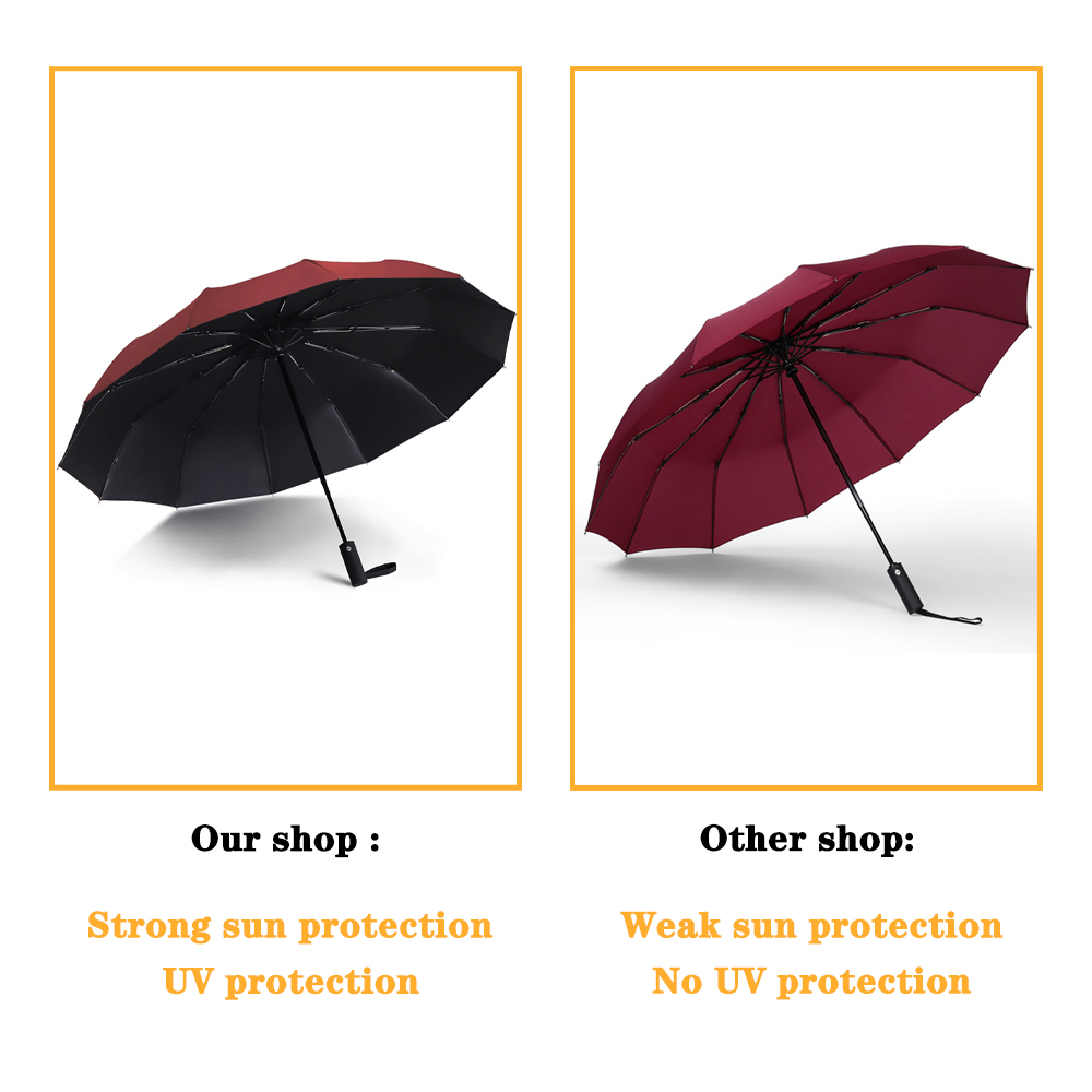 Windproof  Automatic Folding U - Parasol Umbrella Large review and price