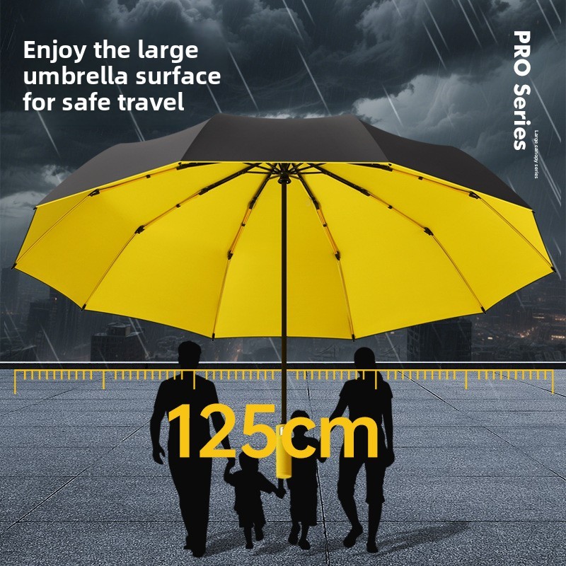 125CM Triple Fold Double Layer - Parasol Umbrella Large review and price