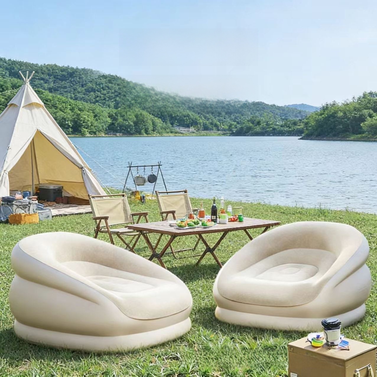 Portable Iatable Sofa for Cam  - Outdoor Furniture Designer review and price