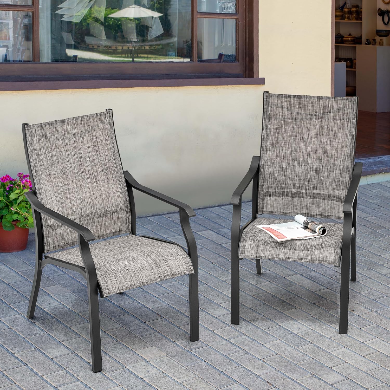 Outdoor Dining Chair 2pcs, Tex - Outdoor Furniture Quick Dry review and price