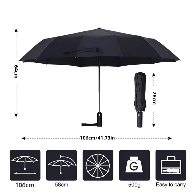 24 Bones 106cm Automatic Foldi - Parasol Umbrella Large review and price