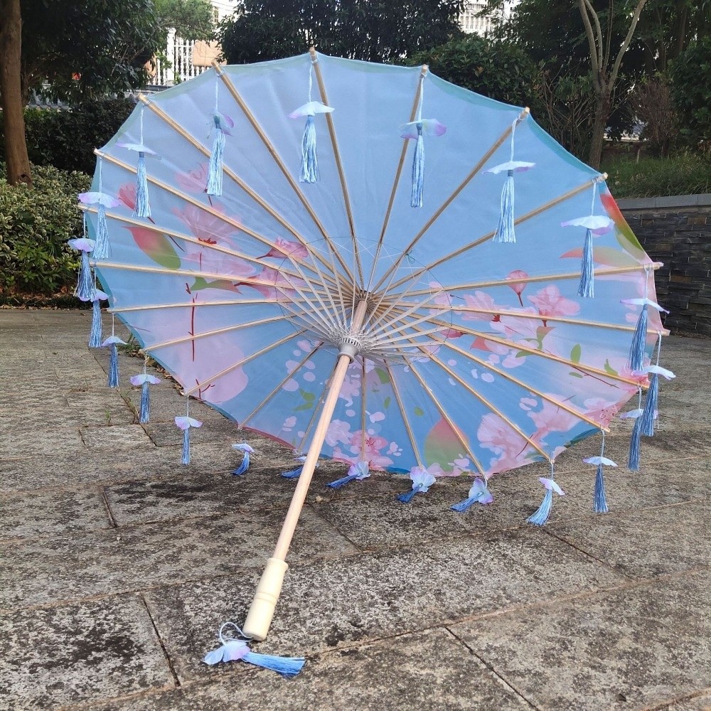 Chinese Japanese Art Silk Para - Parasol Umbrella Large review and price