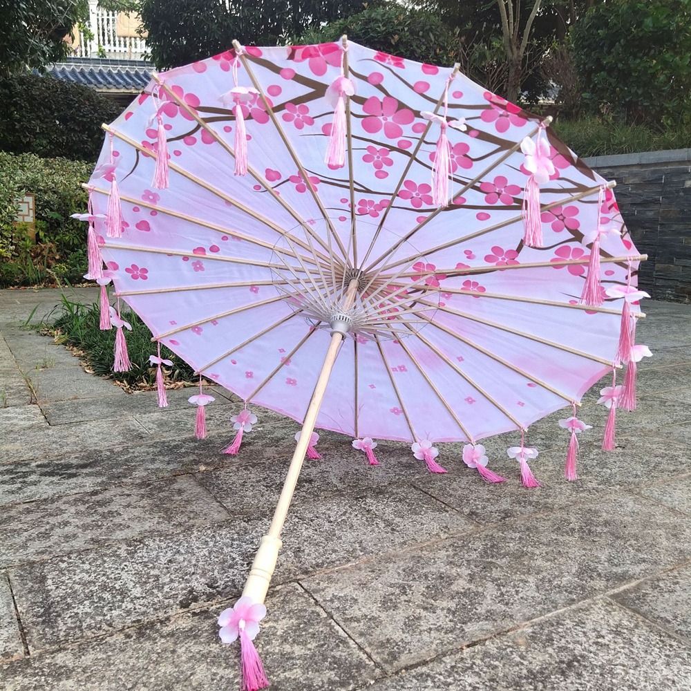 Chinese Japanese Art Silk Para - Parasol Umbrella Large review and price